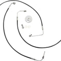 LA Choppers Black Vinyl Brake Line Kit for 8-10" Ape Hangers #LA-8154B08B