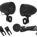 Kuryakyn Road Thunder Speaker Pods with Bluetooth Controller by Mtx Satin Black
