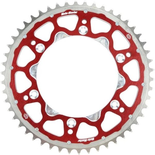 Moto-Master 420 Fusion Dual Ring Rear Sprocket 50T Red/Silver #62.003.33.50