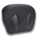Mustang Deluxe Chopped Tour-Pak Backrest Pad Diamond Gunmetal Stitch #88440GM