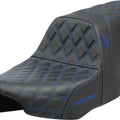Saddlemen Sdc Performance Gripper Seat Blue Stitch #SC-82307D1 Harley Davidson