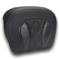 Mustang Deluxe Chopped Tour-Pak Backrest Pad Diamond Orange Stitch #88440MO