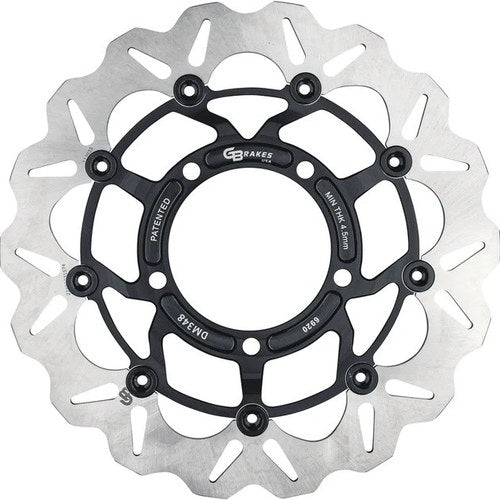 GBrakes Floating Wave Brake Rotor 310mm Front Black #GBDU041 for Suzuki