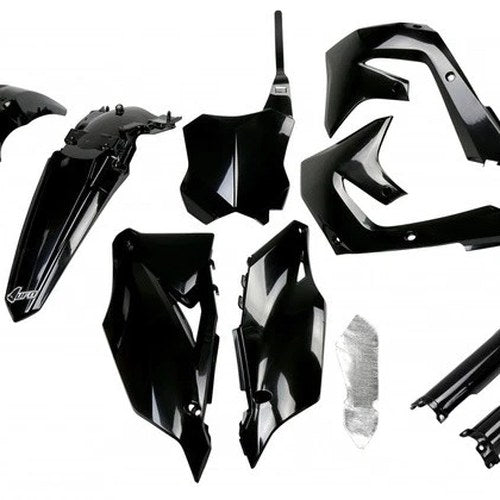 UFO Complete Plastics Kit Black #KAKIT227F-001 for Kawasaki
