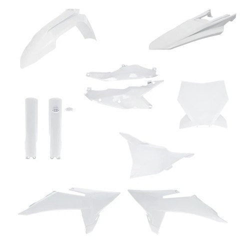 Acerbis Full Plastics Kit White #2986810002 KTM