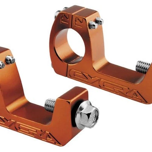 Cycra U-Clamps for ProTaper/Renthal Taper/Neken Handlebars Orange 1CYC-1156-12