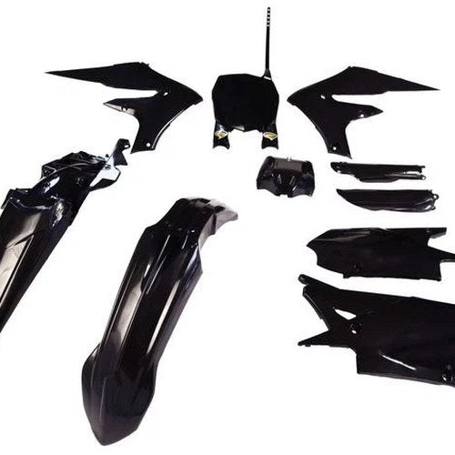 Cycra Powerflow Plastics Kit Black for Yamaha YZ450F/YZ250F/YZ450FX/YZ250FX