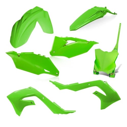 Cycra 5-Piece Replica Plastics Kit Green #1CYC-9425-72 for Kawasaki