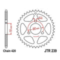 JT Steel Rear Sprocket 420 47T #JTR239.47 for Honda CR80R 1980-1981