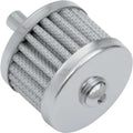 DS Crankcase Vent Filter/Breather with Button Head Bolt Chrome