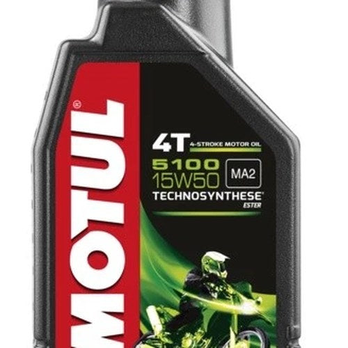 Motul 5100 Synthetic-Blend Engine Oil 4T 15W-50 1 Liter