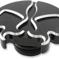 Drag Specialties Split Skull Gas Cap Non-Vented Re-Machined Harley Davidson
