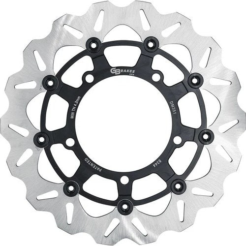 GBrakes Floating Wave Brake Rotor 310mm Front Black #GBDU038 for Suzuki