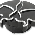Drag Specialties Split Skull Dummy Gas Cap Black Harley Davidson