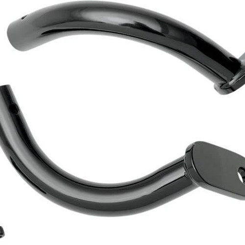 Rick Doss Revenge Cycle Saddlebag Guard Eliminator Brackets Black #S77-0137B