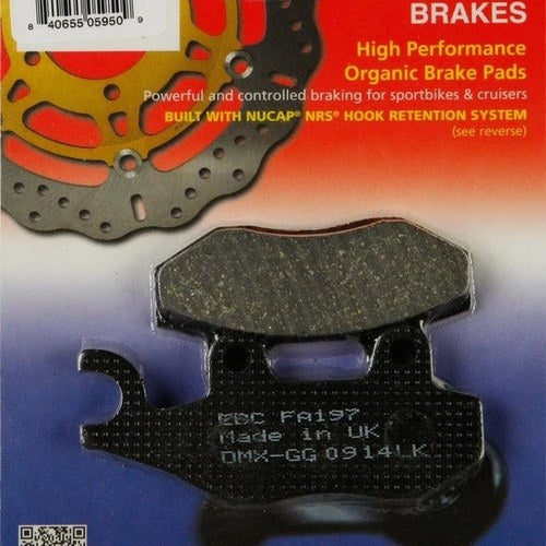 Ebc Organic Brake Pads #FA197 Kawasaki/Honda