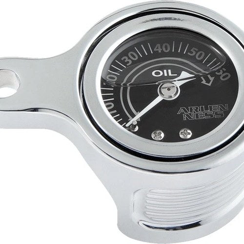 Arlen Ness Method Oil Pressure Gauge Kit Chrome 610-102 Harley Twin Cam
