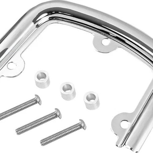 Saddlemen 3-Point Sissy Bar Bracket 6.5" x 4" Chrome
