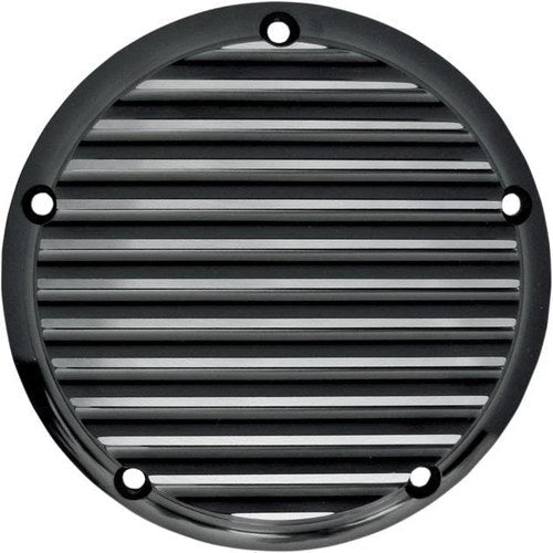 Joker Machine 5-Hole Derby Cover Finned Black/Silver 06-99TC Harley Davidson