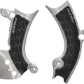 Acerbis X-Grip Frame Guards Silver/Black fits Yamaha YZ250F/YZ450FX/YZ450F