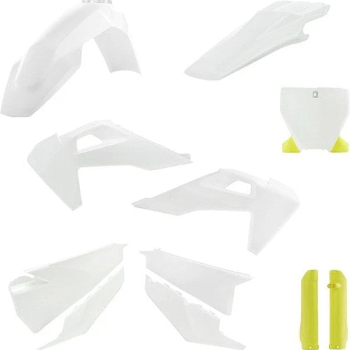 Acerbis Full Plastics Kit 20 White/Yellow #2726556812 Husqvarna