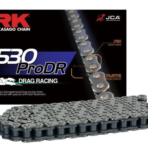 RK Chain 530PRODR-180L High-Strength Drag Racing Chain for Powersports