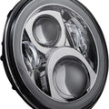 Custom Dynamics 7" LED Halo Headlamp with Touring Adapter Chrome #CD-7-14-C