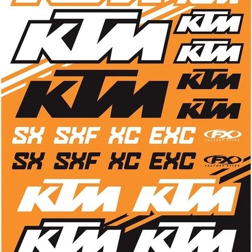 Factory Effex Sticker Sheet KTM SX Style