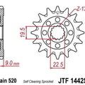 JT Self Cleaning Front Sprocket 520 13T fits Suzuki RM-Z250 2013-2014