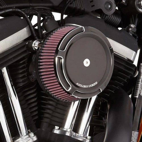 Arlen Ness Big Sucker Stage 1 Air Cleaner Beveled SS Filter Black #50-840