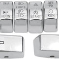 DS Handlebar Switch Cap Kit Chrome Harley Davidson 144782