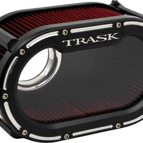 Trask Big Papi High Flow Oval Air Cleaner Reverse Cut Black #TM-1034RC
