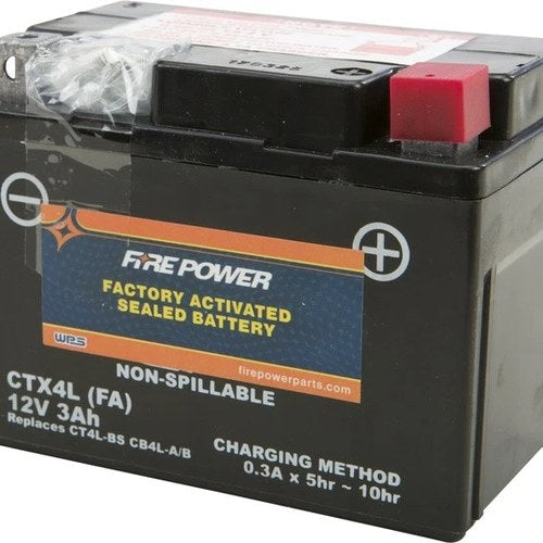 Fire Power Factory Activated Sealed Battery for Yamaha CY50 Jog/CW50 Zuma II