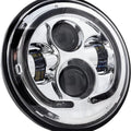 Letric Lighting Premium LED Halo Headlight 7" Chrome #LLC-ILHP-7C Indian
