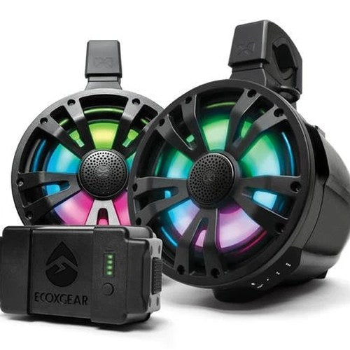 Ecoxgear ExtremeTower TB8-1 Battery Amplified/Passive Speakers w/Battery Black
