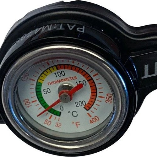 Fire Power Radiator Cap with Temperature Gauge 28.5 Psi #012817526