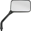 Emgo GP Deluxe Mirror Rectangular Right 10mm Short Stem Black Universal