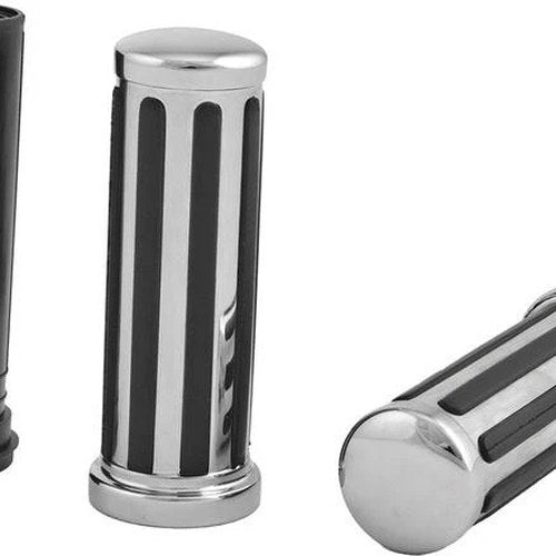 HardDrive Rail Style Grips w/ Smooth End Caps #H17-0513T Harley Davidson