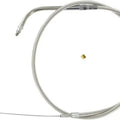 Magnum Polished Stainless Pull Throttle Cable 47-1/2" #53218 Harley Davidson