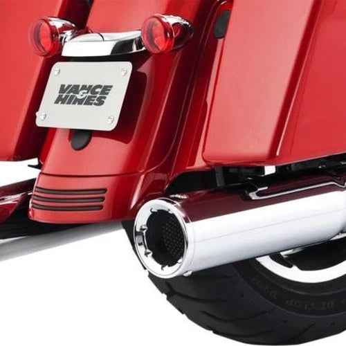 Vance & Hines Hi-Output Dual Slip-On Mufflers Chrome #16463 Harley Davidson
