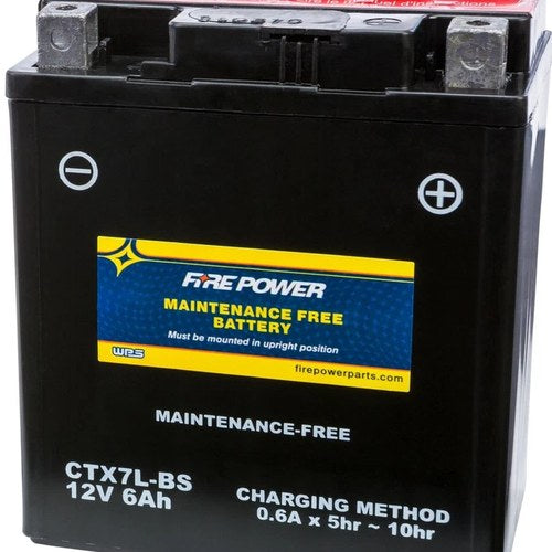 Wps Fire Power CTX7L-BS Maintenance Free Battery for Honda Elite 110/SH150i 2010