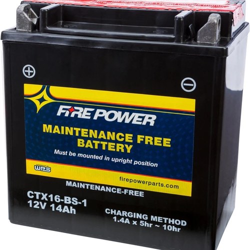 Wps Fire Power CTX16-BS-1 Maintenance Free Battery