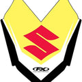 Factory Effex Front Fender Graphics Kit Yellow #19-30416 fits Suzuki RM85/RM80