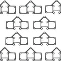 James Rocker Cover Gaskets Paper 10-Pack #JGI-17540-69-A Harley Davidson