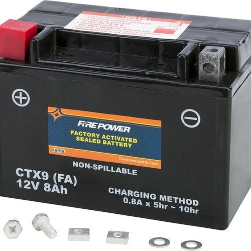 Fire Power Factory Activated Sealed Battery #CTX9-BS(FA) for Suzuki/Honda
