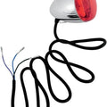 Chris Products Deuce-Style Turn Signal Chrome Stem Mount with Red Lens 8500R