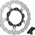 Arlen Ness Big Brake 14" Jagged Floating Brake Rotor Front Left Black #300-000