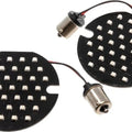 Letric Lighting Flat Style 1156 LED Turn Signal Inserts 3.5" Rear Red