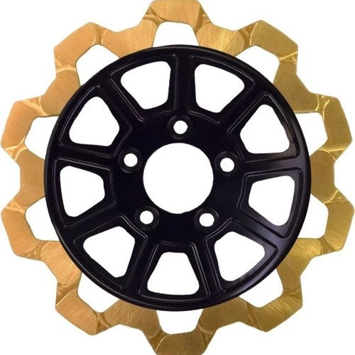 Lyndall Bow Tie Rear Brake Rotor 11.5" Black/Gold #4207-2133 Harley Davidson