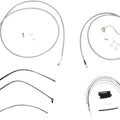 Burly Cable/Brake Line Kit for 15" Ape Hangers Stainless Braid #B30-1120